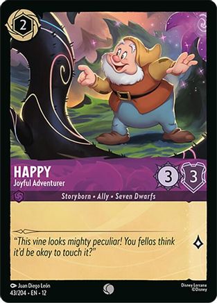 Happy - Joyful Adventurer (43/204) [Wilds Unknown] Lorcana Single Disney
