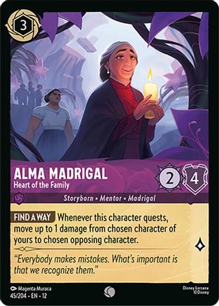 Alma Madrigal - Heart of the Family (45/204) [Wilds Unknown] Cold Foil Lorcana Single Disney