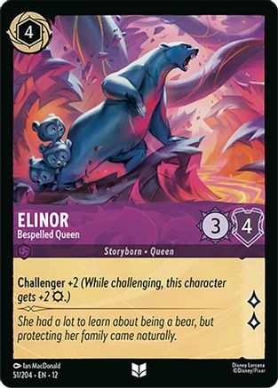 Elinor - Bespelled Queen (51/204) [Wilds Unknown] Lorcana Single Disney
