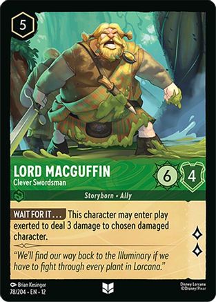 Lord MacGuffin - Clever Swordsman (78/204) [Wilds Unknown] Lorcana Single Disney