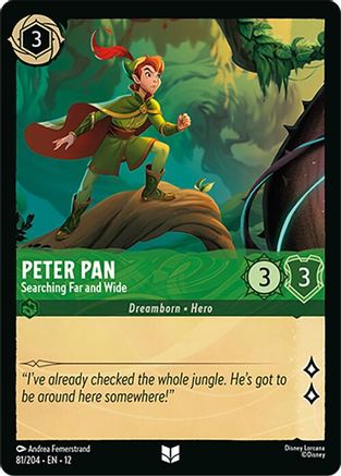 Peter Pan - Searching Far and Wide (81/204) [Wilds Unknown] Lorcana Single Disney