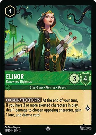 Elinor - Renowned Diplomat (86/204) [Wilds Unknown] Lorcana Single Disney