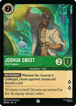 Joshua Sweet - Field Surgeon (88/204) [Wilds Unknown] Cold Foil Lorcana Single Disney