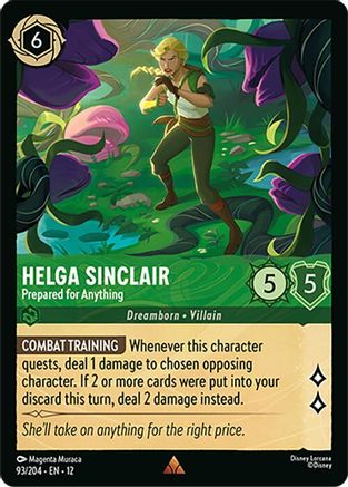 Helga Sinclair - Prepared for Anything (93/204) [Wilds Unknown] Lorcana Single Disney