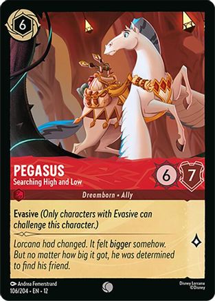 Pegasus - Searching High and Low (106/204) [Wilds Unknown] Lorcana Single Disney