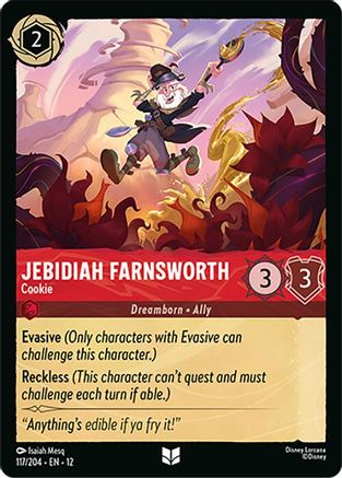 Jebidiah Farnsworth - Cookie (117/204) [Wilds Unknown] Cold Foil Lorcana Single Disney