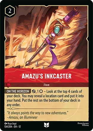 Amazu's Inkcaster (134/204) [Wilds Unknown] Cold Foil Lorcana Single Disney
