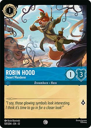Robin Hood - Desert Wanderer (137/204) [Wilds Unknown] Lorcana Single Disney