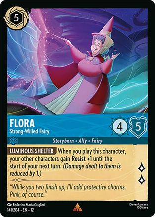 Flora - Strong-Willed Fairy (141/204) [Wilds Unknown] Lorcana Single Disney