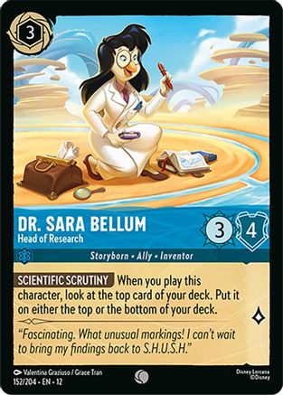Dr. Sara Bellum - Head of Research (152/204) [Wilds Unknown] Cold Foil Lorcana Single Disney