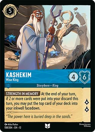 Kashekim - Wise King (158/204) [Wilds Unknown] Lorcana Single Disney