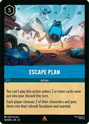 Escape Plan (164/204) [Wilds Unknown] Lorcana Single Disney