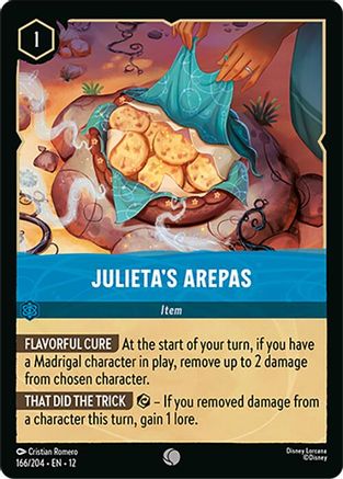 Julieta's Arepas (166/204) [Wilds Unknown] Cold Foil Lorcana Single Disney