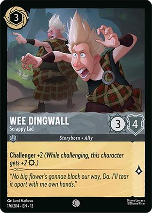 Wee Dingwall - Scrappy Lad (176/204) [Wilds Unknown] Lorcana Single Disney