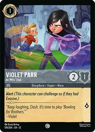 Violet Parr - At Wits' End (178/204) [Wilds Unknown] Lorcana Single Disney