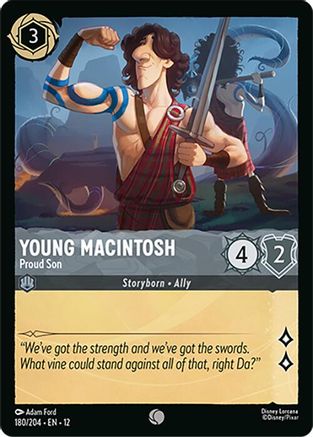Young Macintosh - Proud Son (180/204) [Wilds Unknown] Cold Foil Lorcana Single Disney