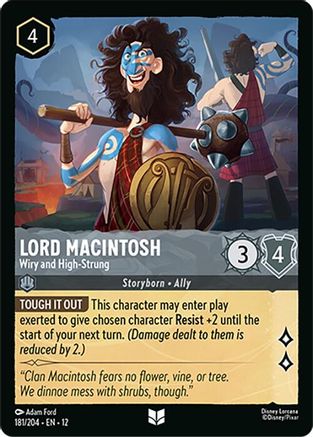 Lord Macintosh - Wiry and High-Strung (181/204) [Wilds Unknown] Cold Foil Lorcana Single Disney