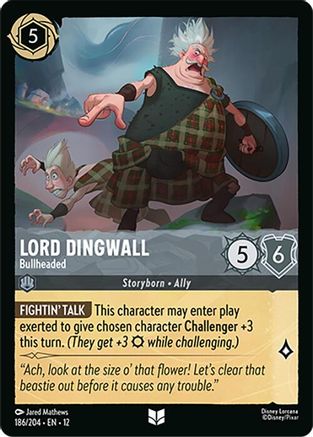 Lord Dingwall - Bullheaded (186/204) [Wilds Unknown] Cold Foil Lorcana Single Disney