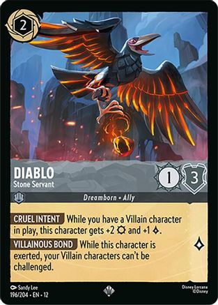 Diablo - Stone Servant (196/204) [Wilds Unknown] Lorcana Single Disney