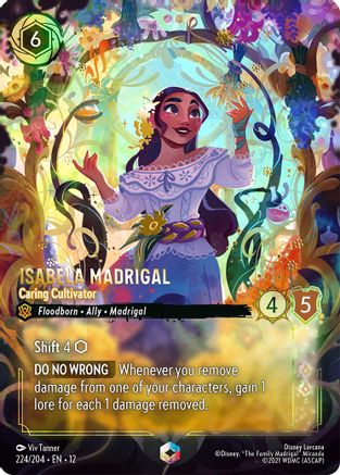 Isabela Madrigal - Caring Cultivator (Enchanted) (224/204) [Wilds Unknown] Holofoil Lorcana Single Disney