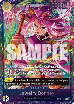 Jewelry Bonney (Treasure Cup May 2026) (OP13-108) [One Piece Promotion Cards] Foil One Piece Single Bandai