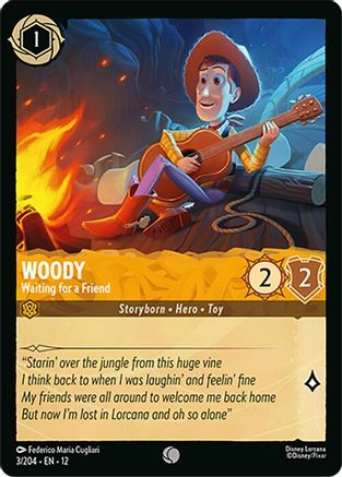 Woody - Waiting for a Friend (3/204) [Wilds Unknown] Lorcana Single Disney