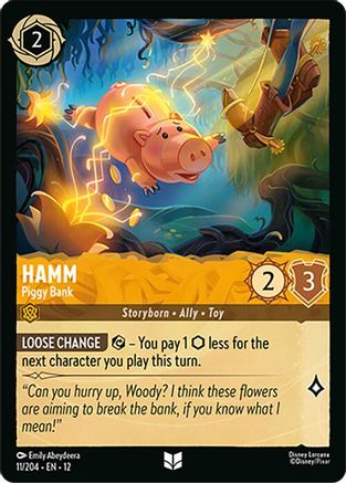 Hamm - Piggy Bank (11/204) [Wilds Unknown] Cold Foil Lorcana Single Disney