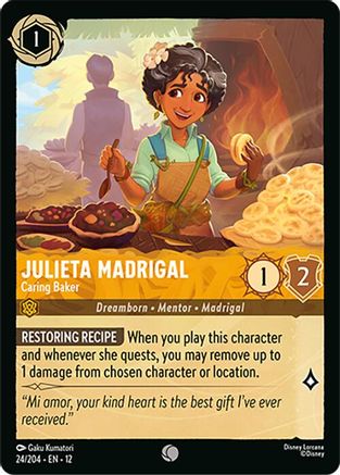 Julieta Madrigal - Caring Baker (24/204) [Wilds Unknown] Lorcana Single Disney