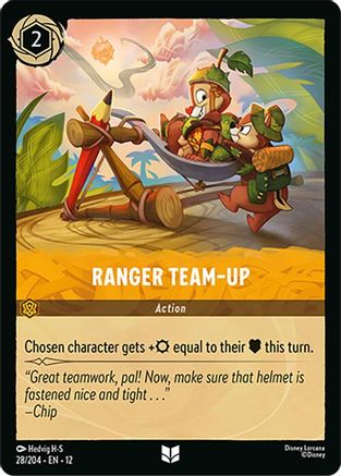 Ranger Team-Up (28/204) [Wilds Unknown] Cold Foil Lorcana Single Disney