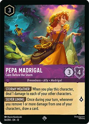 Pepa Madrigal - Calm Before the Storm (56/204) [Wilds Unknown] Lorcana Single Disney