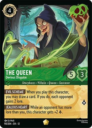 The Queen - Devious Disguise (90/204) [Wilds Unknown] Lorcana Single Disney