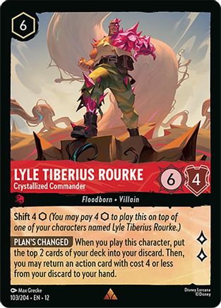 Lyle Tiberius Rourke - Crystallized Commander (103/204) [Wilds Unknown] Cold Foil Lorcana Single Disney