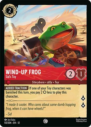 Wind-Up Frog - Sid's Toy (112/204) [Wilds Unknown] Lorcana Single Disney