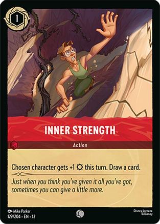 Inner Strength (129/204) [Wilds Unknown] Lorcana Single Disney