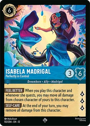 Isabela Madrigal - Perfectly in Control (153/204) [Wilds Unknown] Cold Foil Lorcana Single Disney