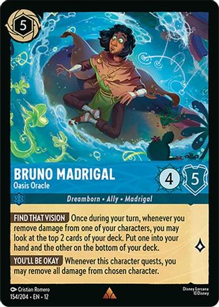 Bruno Madrigal - Oasis Oracle (154/204) [Wilds Unknown] Lorcana Single Disney