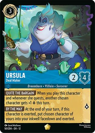 Ursula - Deal Maker (161/204) [Wilds Unknown] Cold Foil Lorcana Single Disney