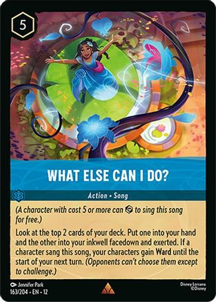 What Else Can I Do? (163/204) [Wilds Unknown] Lorcana Single Disney