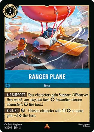Ranger Plane (167/204) [Wilds Unknown] Lorcana Single Disney
