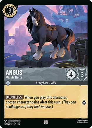 Angus - Mighty Horse (174/204) [Wilds Unknown] Lorcana Single Disney
