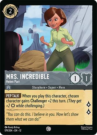 Mrs. Incredible - Helen Parr (179/204) [Wilds Unknown] Cold Foil Lorcana Single Disney
