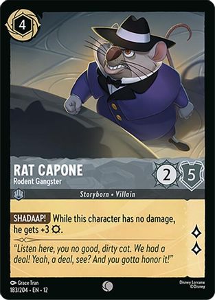 Rat Capone - Rodent Gangster (183/204) [Wilds Unknown] Lorcana Single Disney