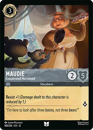 Maudie - Exasperated Nursemaid (188/204) [Wilds Unknown] Lorcana Single Disney