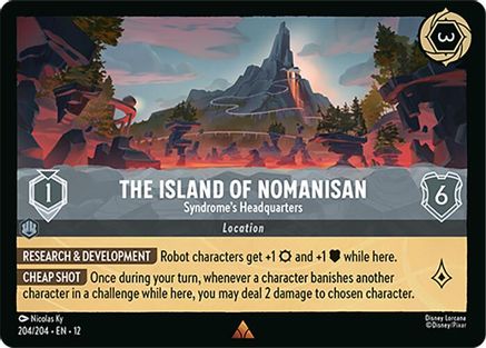 The Island of Nomanisan - Syndrome's Headquarters (204/204) [Wilds Unknown] Lorcana Single Disney