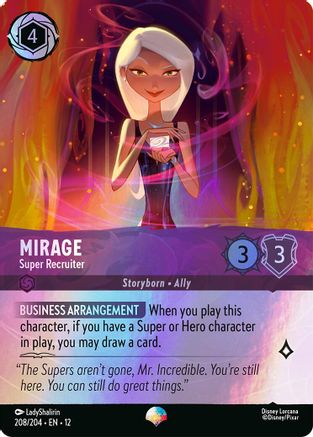 Mirage - Super Recruiter (Epic) (208/204) [Wilds Unknown] Holofoil Lorcana Single Disney