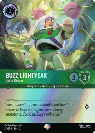 Buzz Lightyear - Space Ranger (Epic) (211/204) [Wilds Unknown] Holofoil Lorcana Single Disney