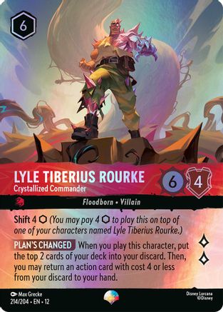 Lyle Tiberius Rourke - Crystallized Commander (Epic) (214/204) [Wilds Unknown] Holofoil Lorcana Single Disney