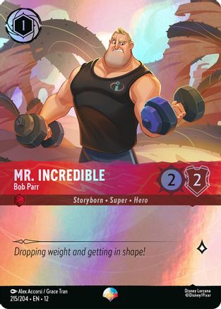 Mr. Incredible - Bob Parr (Epic) (215/204) [Wilds Unknown] Holofoil Lorcana Single Disney