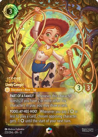 Jessie - Lively Cowgirl (Enchanted) (223/204) [Wilds Unknown] Holofoil Lorcana Single Disney