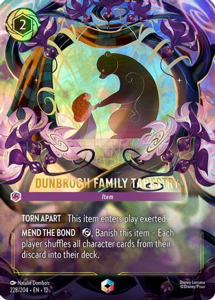 DunBroch Family Tapestry (Enchanted) (228/204) [Wilds Unknown] Holofoil Lorcana Single Disney